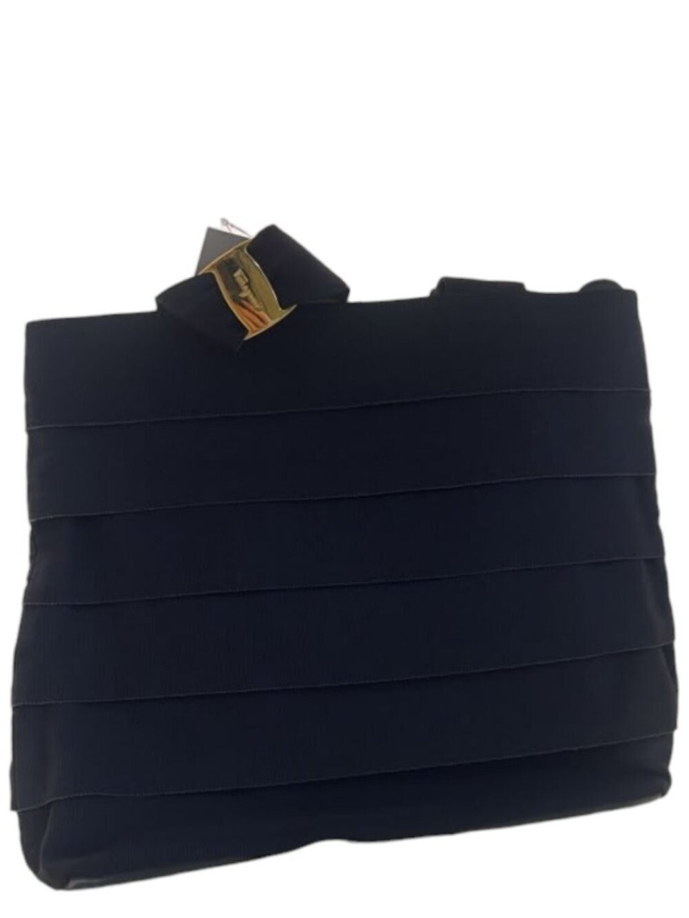 497160CR C1 Salvatore Ferragamo Tote Bag Black Polyester